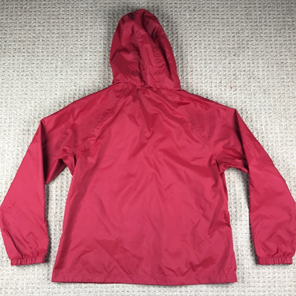 LL bean red lightweight windbreaker jacket size M - Picture 4 of 5